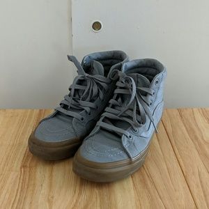 Women's grey high top Vans